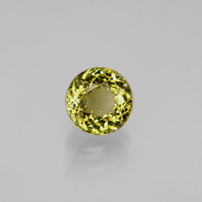 Tourmaline or naturelle coupe roude, 0,77 ct, VVS
