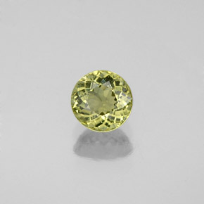 Tourmaline vert naturelle coupe roude, 0,58 ct, VS
