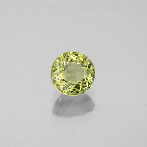Tourmaline vert naturelle coupe roude, 0,58 ct, VS