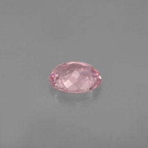 Tourmaline rose naturelle coupe ovale, 0,83 ct, VS
