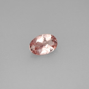 Tourmaline rose naturelle coupe ovale, 0,64 ct, VVS-VS