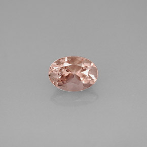 Tourmaline rose naturelle coupe ovale, 0,89 ct, VS