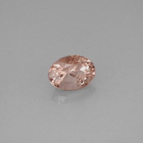 Tourmaline rose naturelle coupe ovale, 0,89 ct, VS