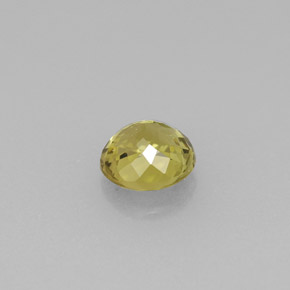 Tourmaline jaune naturelle coupe roude, 0,53 ct, VS