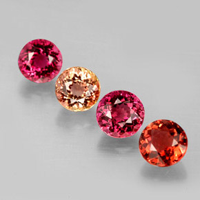 Achetez naturel ct multicolore tourmaline gems, coupe roude, en provenance mozambique chez gemselect. en stock, livraison internationale!