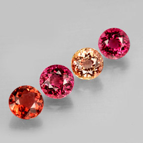 Achetez naturel ct multicolore tourmaline gems, coupe roude, en provenance mozambique chez gemselect. en stock, livraison internationale!