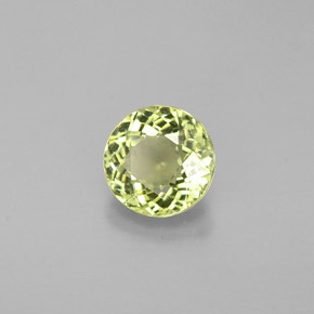 Tourmaline vert naturelle coupe roude, 0,76 ct, VVS-VS