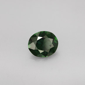 Tourmaline vert naturelle coupe ovale, 1,09 ct, VVS-VS
