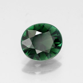 Tourmaline vert naturelle coupe ovale, 1,27 ct, VVS-VS