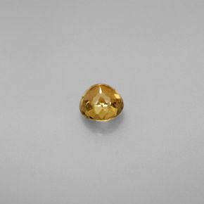 Tourmaline jaune naturelle coupe roude, 0,62 ct, VVS-VS