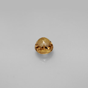 Tourmaline jaune naturelle coupe roude, 0,67 ct, VVS-VS