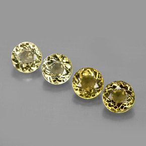 Achetez naturel ct jaune tourmaline gems, coupe roude, en provenance mozambique chez gemselect. en stock, livraison internationale!