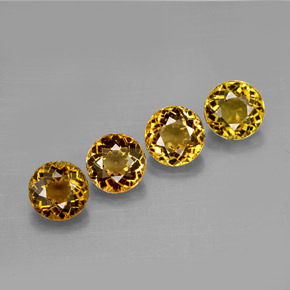 Achetez naturel ct jaune tourmaline gems, coupe roude, en provenance mozambique chez gemselect. en stock, livraison internationale!