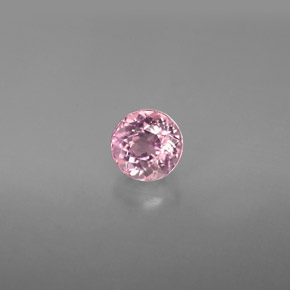 Tourmaline rose naturelle coupe roude, 0,88 ct, VVS-VS