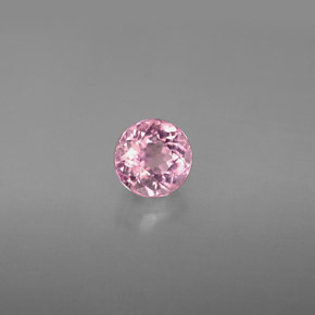 Tourmaline rose naturelle coupe roude, 0,88 ct, VVS-VS