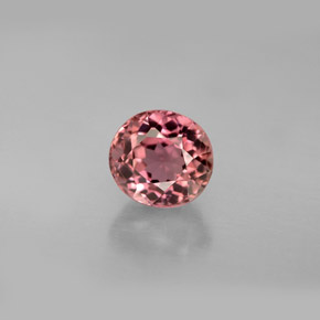 Tourmaline rose naturelle coupe ovale, 1,39 ct, VS