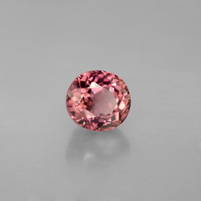 Tourmaline rose naturelle coupe ovale, 1,39 ct, VS