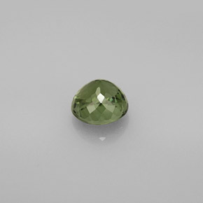 Tourmaline vert naturelle coupe roude, 1,23 ct, VVS