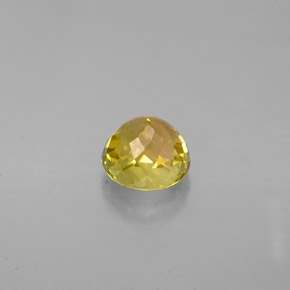 Tourmaline jaune naturelle coupe roude, 1,11 ct, VS