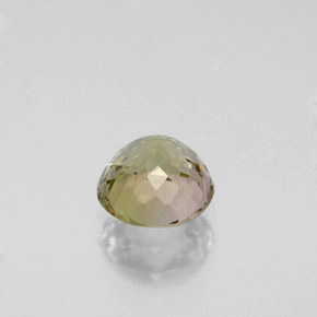 Tourmaline vert naturelle coupe roude, 0,91 ct, VVS