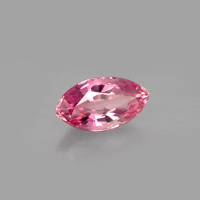 Tourmaline rose naturelle marquise, 1,55 ct, VVS-VS