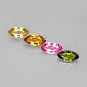 Achetez naturel ct multicolore tourmaline gems, marquise, en provenance mozambique chez gemselect. en stock, livraison internationale!