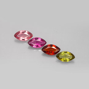 Achetez naturel ct multicolore tourmaline gems, marquise, en provenance mozambique chez gemselect. en stock, livraison internationale!