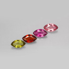 Achetez naturel ct multicolore tourmaline gems, marquise, en provenance mozambique chez gemselect. en stock, livraison internationale!
