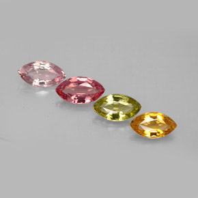 Achetez naturel ct multicolore tourmaline gems, marquise, en provenance mozambique chez gemselect. en stock, livraison internationale!