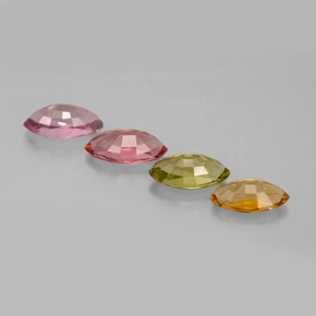 Achetez naturel ct multicolore tourmaline gems, marquise, en provenance mozambique chez gemselect. en stock, livraison internationale!