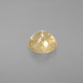Tourmaline jaune naturelle coupe roude, 1,28 ct, VS