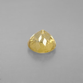Tourmaline jaune naturelle coupe roude, 1,26 ct, VS-SI