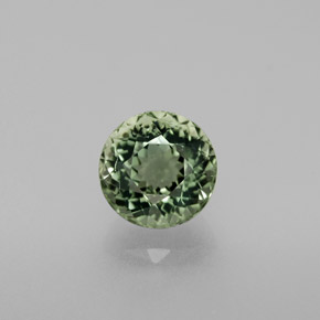 Tourmaline vert naturelle coupe roude, 1,29 ct, VS