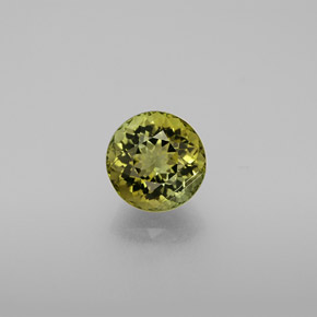 Tourmaline vert naturelle coupe roude, 1,53 ct, VS