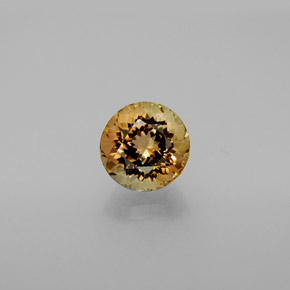 Tourmaline multicolore naturelle coupe roude, 1,38 ct, VVS-VS