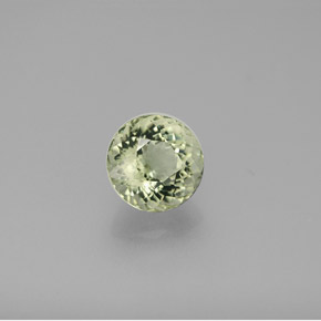 Tourmaline vert naturelle coupe roude, 1,33 ct, VVS-VS