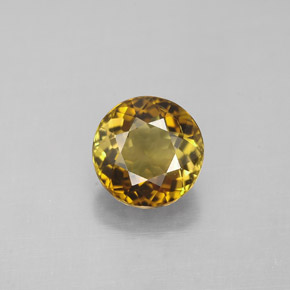 Tourmaline multicolore naturelle coupe roude, 1,32 ct, VVS-VS