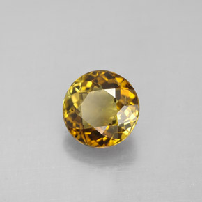 Tourmaline multicolore naturelle coupe roude, 1,32 ct, VVS-VS