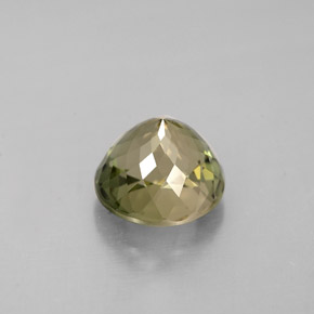 Tourmaline vert naturelle coupe roude, 1,51 ct, VVS-VS