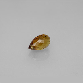 Tourmaline marron naturelle briolette, 0,73 ct, VVS-VS