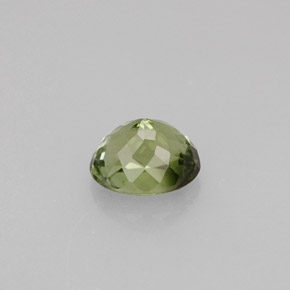 Tourmaline vert naturelle coupe ovale, 1,24 ct, VVS-VS