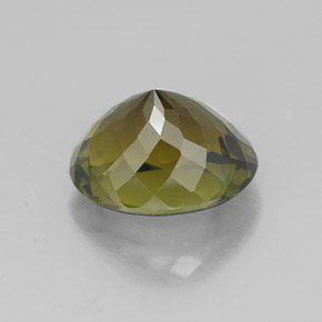 Tourmaline vert naturelle coupe ovale, 2,12 ct, VVS-VS