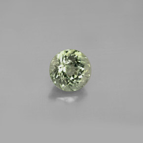 Tourmaline vert naturelle coupe roude, 1,07 ct, VVS-VS