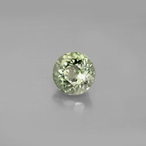 Tourmaline vert naturelle coupe roude, 1,07 ct, VVS-VS