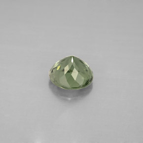 Tourmaline vert naturelle coupe roude, 1,11 ct, VVS-VS