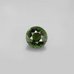 Tourmaline vert naturelle coupe roude, 0,91 ct, VS