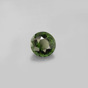 Tourmaline vert naturelle coupe roude, 0,91 ct, VS