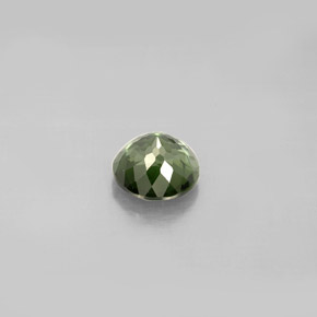 Tourmaline vert naturelle coupe roude, 0,90 ct, VVS-VS