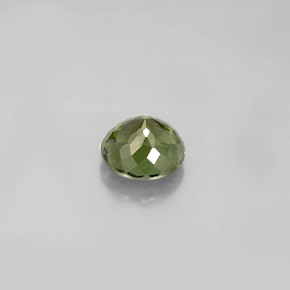 Tourmaline vert naturelle coupe roude, 1,04 ct, VVS-VS
