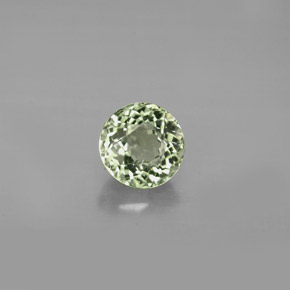 Tourmaline vert naturelle coupe roude, 1,07 ct, VVS-VS